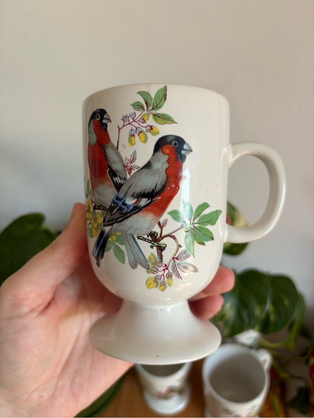 Set of 4 Vintage Ceramic Bird Mugs - Picture 2 of 13